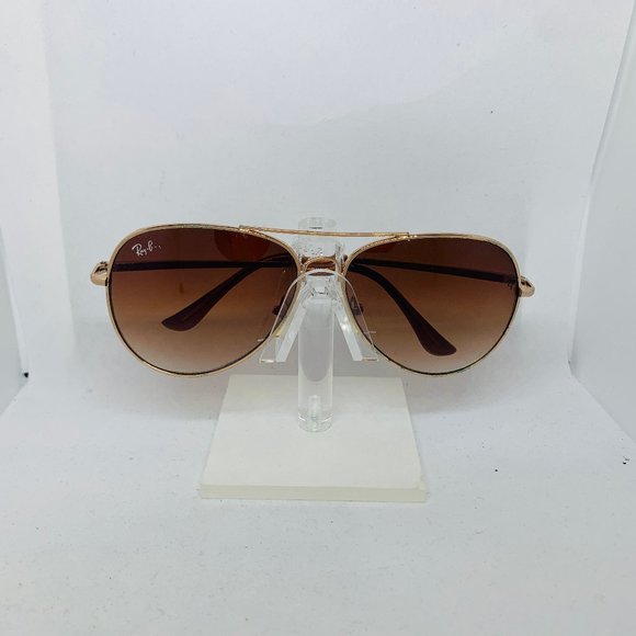 Ray-Ban Rose Gold Aviator Sunglasses main image 6